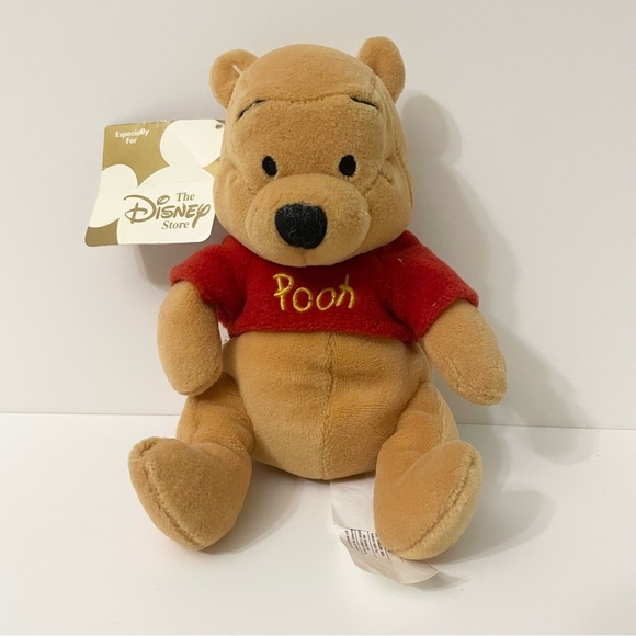 Disney Winnie the Pooh Stuffed Animal Mini Bean Bag Pooh 8” - Picture 1 of 16